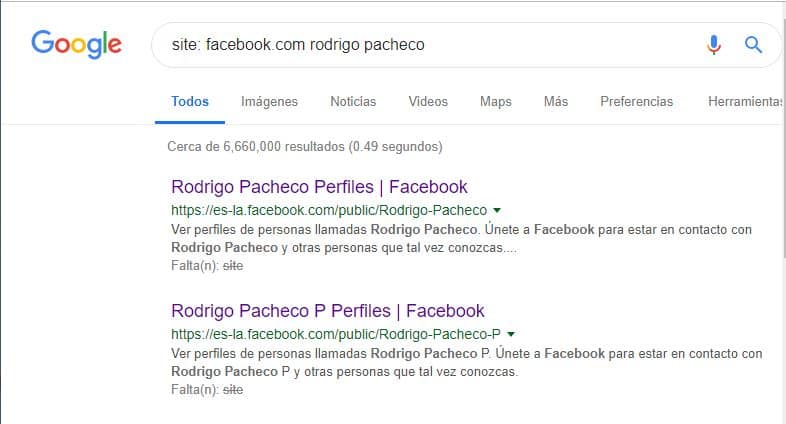Cómo Buscar Perfiles de Facebook sin tener una cuenta de Facebook 1 Perfiles de Facebook anonimamente