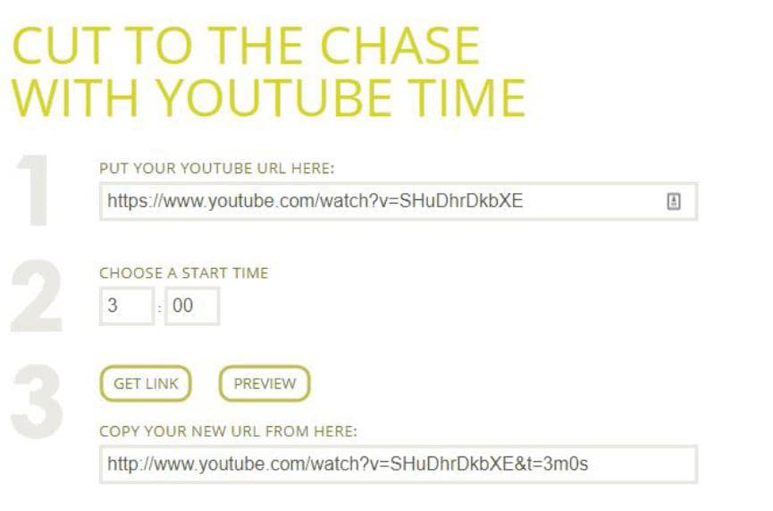 Videos de YouTube: Cómo Iniciar desde un punto de tiempo específico 4 Videos de YouTube iniciar en tiempo