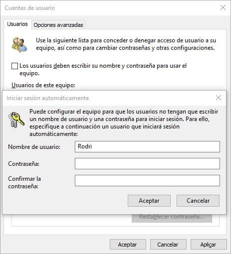 Inicio de Sesión en Windows 10: Cómo Desactivar el Ingreso de Contraseña 3 desactivar Inicio de Sesión en Windows 10