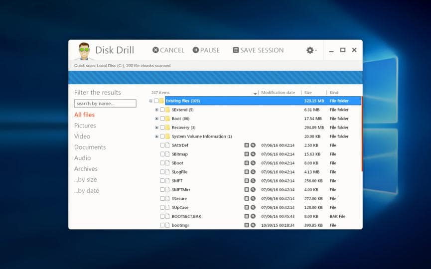¿Cómo Recuperar Archivos Borrados con Disk Drill en Windows? 2 recuperar archivos borraos en Windows