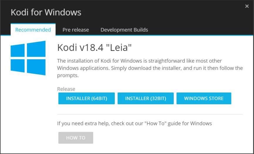 Kodi 18.4 llega a Microsoft Store y Pronto Sabremos sus Cambios 1 Kodi 18.4 para Windows 10