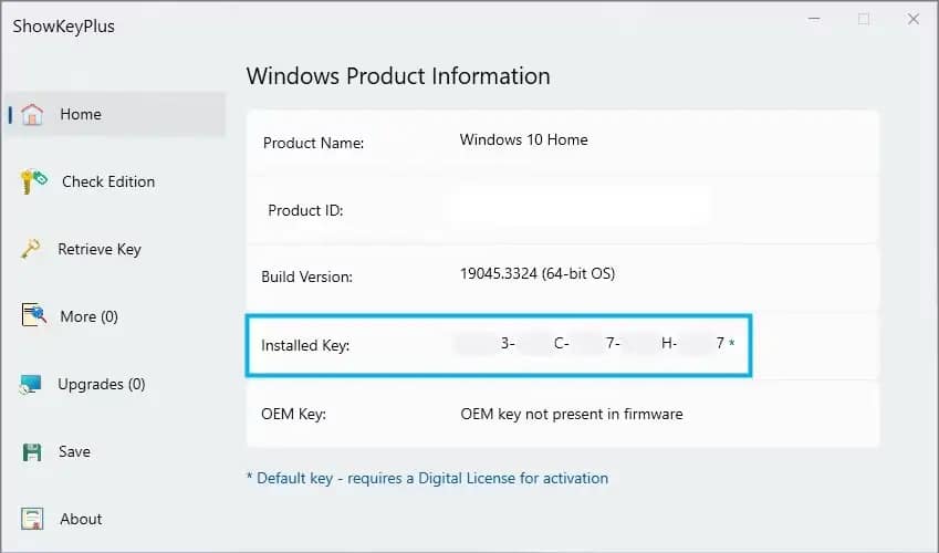 Clave de producto de Windows 10: 3 Formas de Descubrirlo 5 descubrir la clave de producto de Windows 10