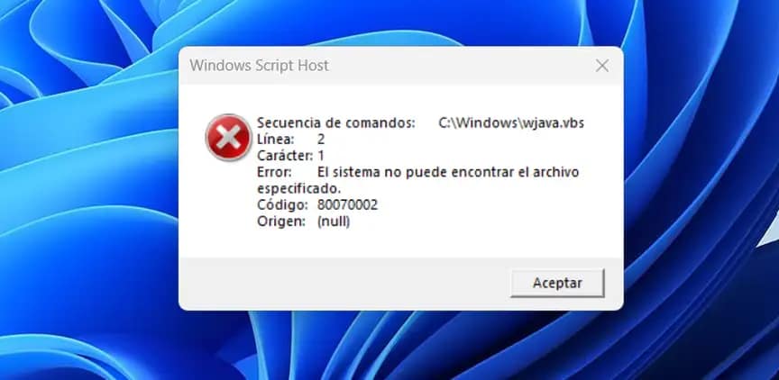 Error Windows Script Host: Cómo Borrarlo con Autoruns 1 Error Windows Script Host
