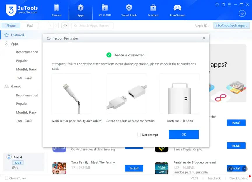 Instalar Apps iOS desde Windows sin Usar Apple Store 2 instalar Apps en iPhone sin App Store
